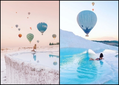 Pamukkale Heißluftballonfahrt von Belek